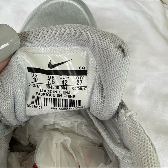 Nike Air Max Thea Premium Metallic Platinum Muted Silver Size 10 Sneaker - Picture 11 of 11